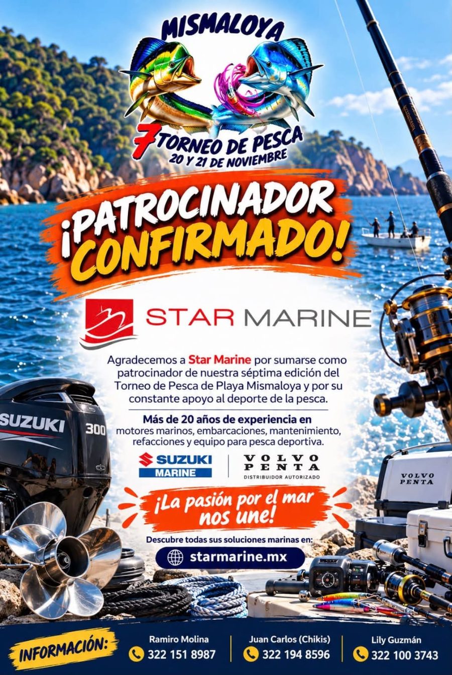 Flyer 7° Torneo de Pesca de Playa Mismaloya